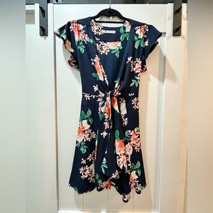 Amazon Floral Wrap Around Dress
